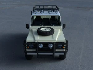 full land rover defender 110 double cab pick up hd 3D Model