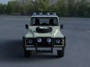 full land rover defender 110 double cab pick up hd 3D Model