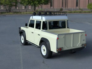 full land rover defender 110 double cab pick up hd 3D Model