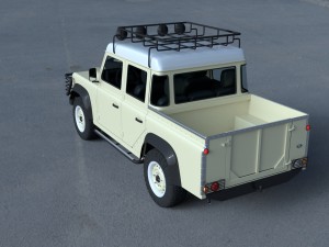 full land rover defender 110 double cab pick up hd 3D Model