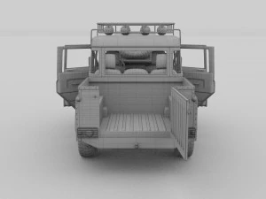 full land rover defender 110 double cab pick up hd 3D Model