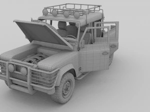 full land rover defender 110 double cab pick up hd 3D Model