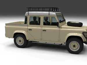 full land rover defender 110 double cab pick up hd 3D Model