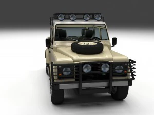 full land rover defender 110 double cab pick up hd 3D Model