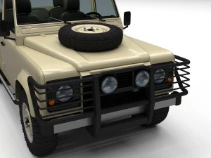 full land rover defender 110 double cab pick up hd 3D Model