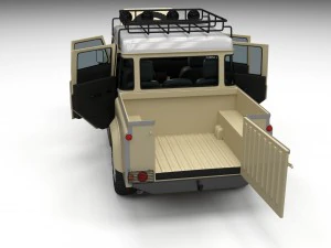 full land rover defender 110 double cab pick up hd 3D Model