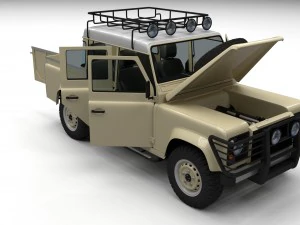 full land rover defender 110 double cab pick up hd 3D Model