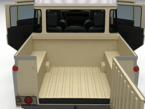 full land rover defender 110 double cab pick up hd 3D Model