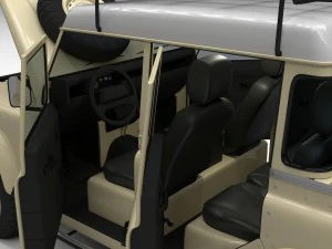 full land rover defender 110 double cab pick up hd 3D Model