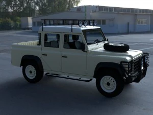 full land rover defender 110 double cab pick up hd 3D Model