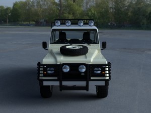 land rover defender 110 double cab pick up w inter 3D Model