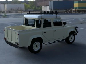land rover defender 110 double cab pick up w inter 3D Model