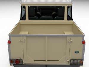 land rover defender 110 double cab pick up w inter 3D Model
