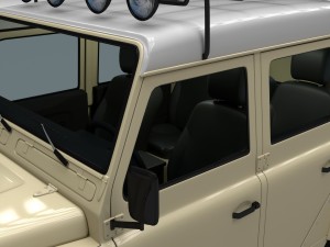land rover defender 110 double cab pick up w inter 3D Model