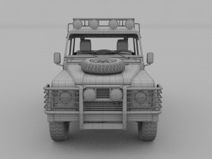 land rover defender 110 double cab pick up w inter 3D Model