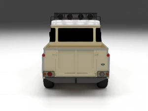 land rover defender 110 double cab pick up exterio 3D Model