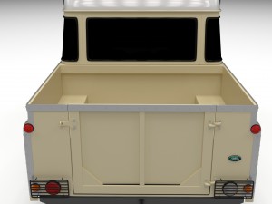 land rover defender 110 double cab pick up exterio Model 3D