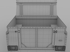 land rover defender 110 double cab pick up exterio Model 3D