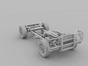 full land rover defender 90 station wagon hdri 3D Model