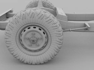 full land rover defender 90 station wagon hdri 3D Model