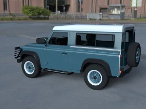 full land rover defender 90 station wagon hdri 3D Model