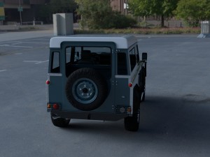 full land rover defender 90 station wagon hdri 3D मॉडल
