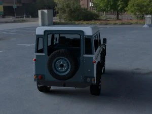 full land rover defender 90 station wagon hdri 3D Model
