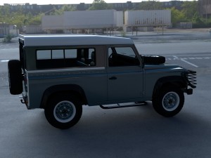 full land rover defender 90 station wagon hdri 3D मॉडल