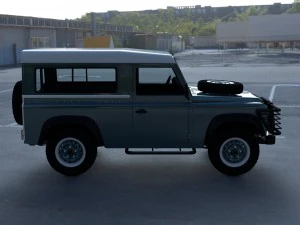full land rover defender 90 station wagon hdri 3D Model