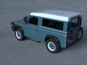 full land rover defender 90 station wagon hdri 3D मॉडल