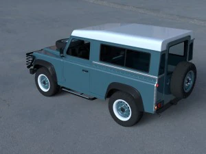 full land rover defender 90 station wagon hdri 3D Model