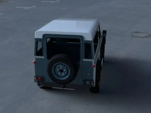 full land rover defender 90 station wagon hdri 3D Model