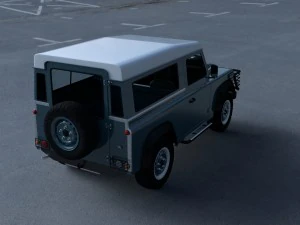 full land rover defender 90 station wagon hdri 3D Model