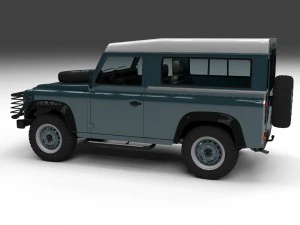 full land rover defender 90 station wagon hdri 3D Model