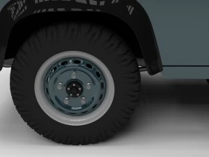 full land rover defender 90 station wagon hdri 3D Model