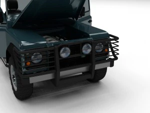 full land rover defender 90 station wagon hdri 3D Model