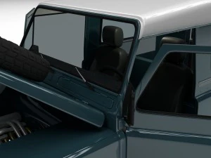 full land rover defender 90 station wagon hdri 3D Model