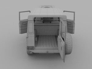 full land rover defender 90 station wagon hdri 3D मॉडल