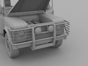 full land rover defender 90 station wagon hdri 3D Model