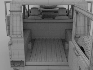 full land rover defender 90 station wagon hdri 3D Model