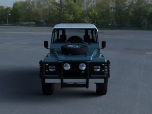land rover defender 90 station wagon w interior hd 3D Model
