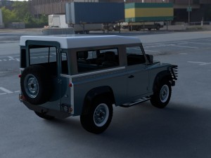 land rover defender 90 station wagon w interior hd 3D Model