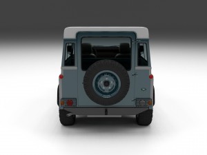 land rover defender 90 station wagon w interior hd 3D Model