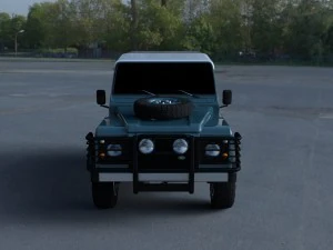 land rover defender 90 station wagon hdri 3D Model