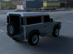 land rover defender 90 station wagon hdri 3D Model