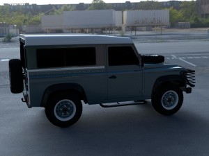 land rover defender 90 station wagon hdri 3D Модель
