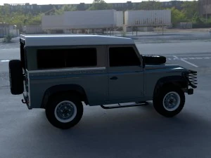 land rover defender 90 station wagon hdri 3D Model