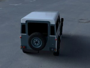 land rover defender 90 station wagon hdri 3D Model