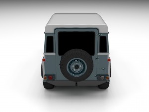 land rover defender 90 station wagon hdri 3D Модель