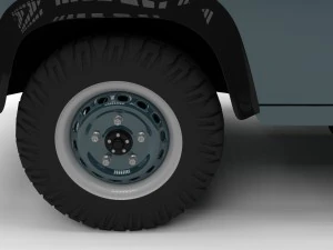 land rover defender 90 station wagon hdri 3D Model